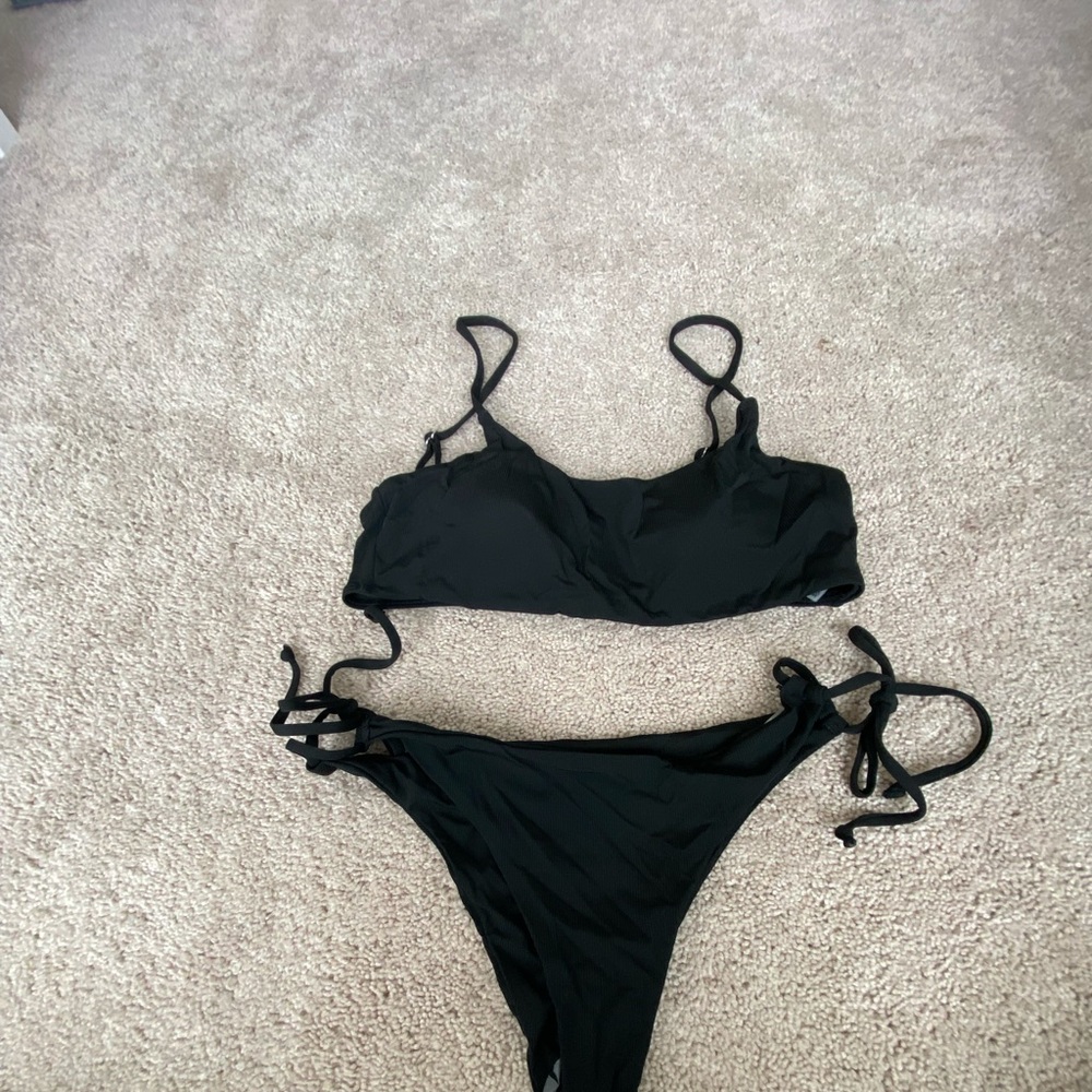 Zaful black swimsuit.